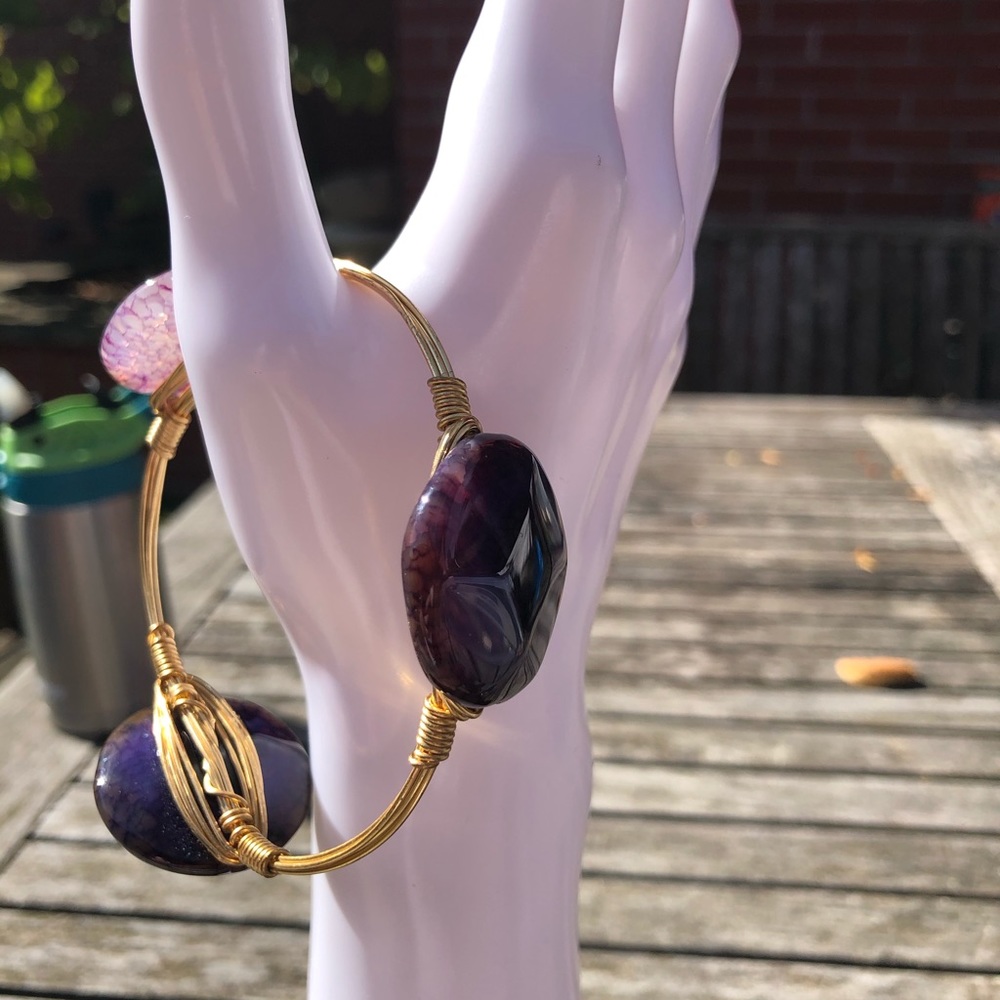 Gold Wire Disk Bracelet